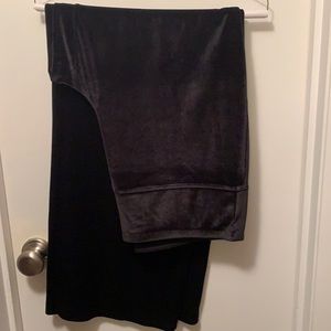 JJill Wearever Collection Black Velvet Pants- Large